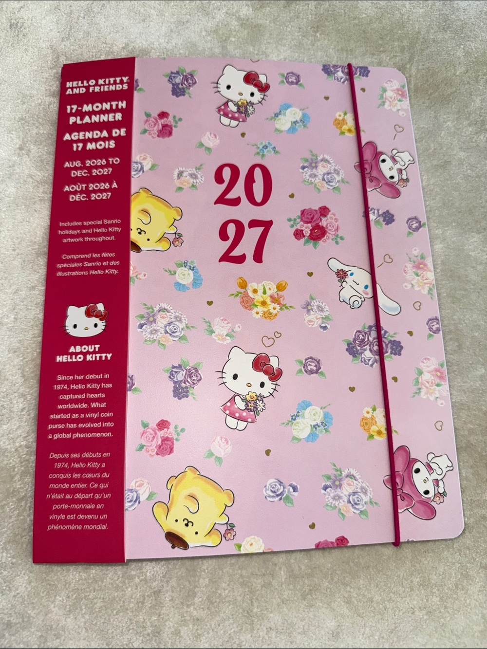 Sanrio Hello Kitty Pink Floral 2027 Planner